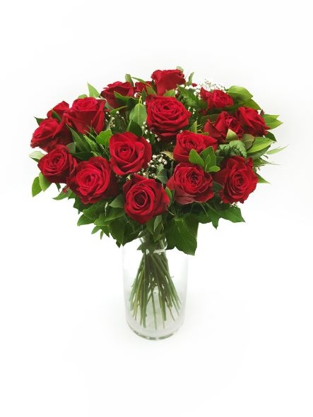 זר פרחים אדום רומנטי (זר ורדים)