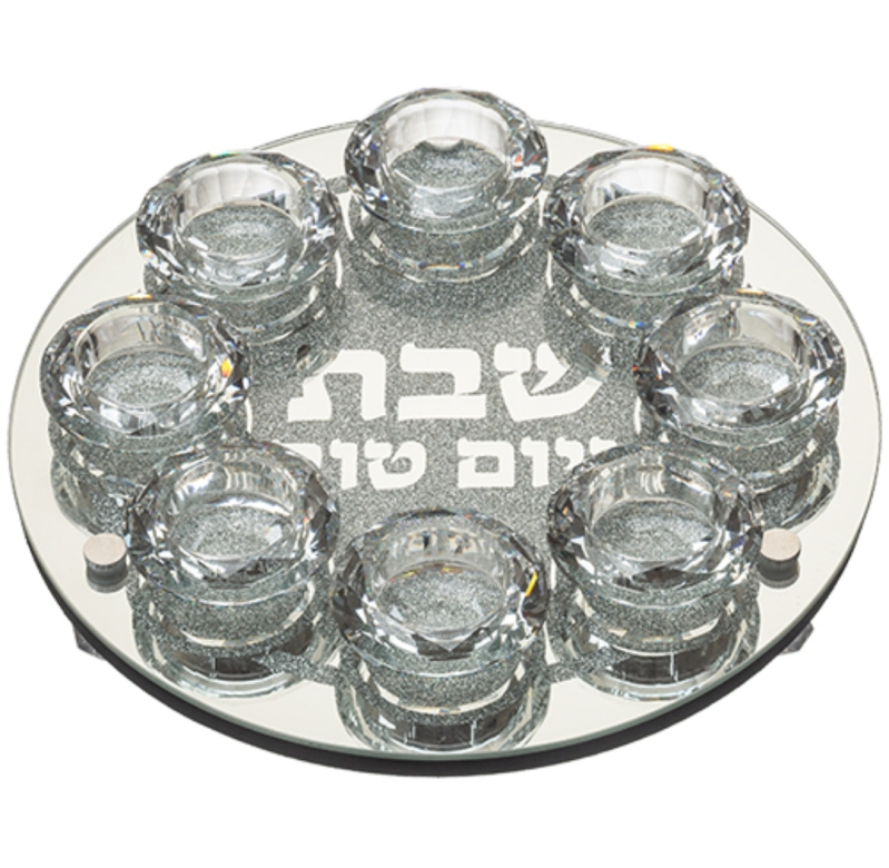 במות זכוכית מהודר 8 ראשים קריסטל