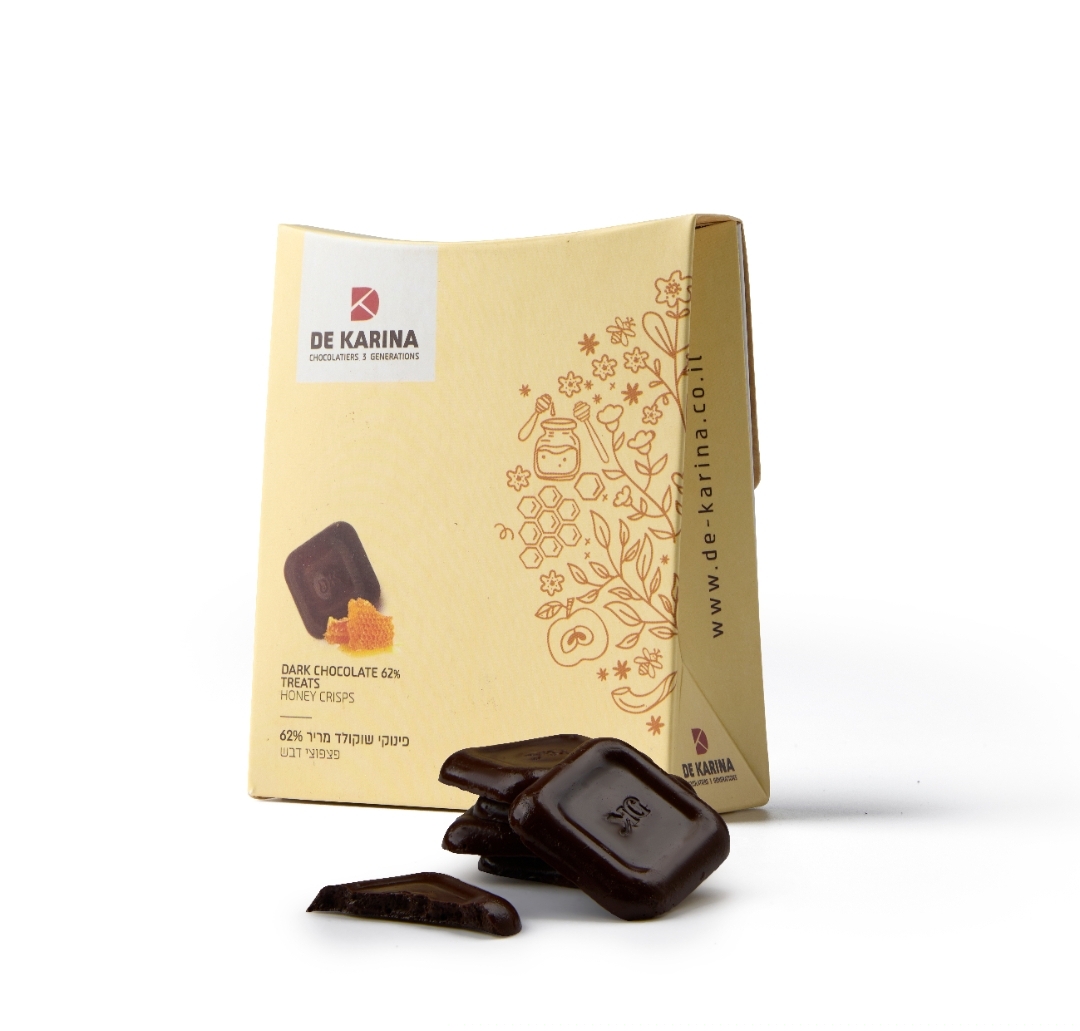 דה קרינה-פינוקי שוקולד מריר ופצפוצי דבש